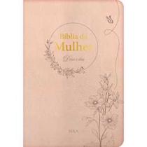 Bíblia de estudo da mulher Deus e elas - Caixa presente - champagne