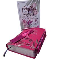 Biblia de Estudo da mulher Pink Grande Caneta e Marca Páginas Com abas Ja colocadas sbb Arc