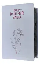 Bíblia de estudo da mulher sábia capa de luxo branca com harpa com índice Bíblia de estudo da mulher sábia capa de luxo branca com harpa com índice