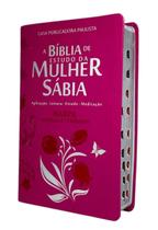 Bíblia De Estudo Da Mulher Sábia Tulipa Lt Gigan Harpa gospel