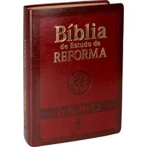 Bíblia de Estudo da Reforma ARA Letra Normal com Caixa material sintético Vinho