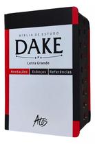 Bíblia de estudo dake letra grande capa dura preta e vermelho Bíblia de estudo dake letra grande capa dura preta e vermelho
