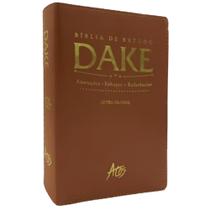 Bíblia de Estudo Dake Letra Grande Capa Luxo Caramelo - Editora Atos Bíblia de Estudo Dake Letra Grande Capa Luxo Caramelo - Editora Atos