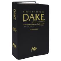 Bíblia de Estudo Dake Letra Grande Capa Luxo Preta Bíblia de Estudo Dake Letra Grande Capa Luxo Preta