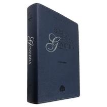 Bíblia de Estudo de Genebra Ampliada Luxo Letra Grande Azul