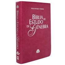 Bíblia de Estudo de Genebra - capa macia pink
