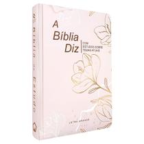 Bíblia de Estudo Diz NAA com TemasAtuais Letra Grande Capa Dura Feminina - Livraria Cristã Emmerick