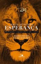 Bíblia de Estudo Esperança - Capa Dura - Leão: 365 Perguntas e Respostas sobre a Vida e a Morte - Vida Nova