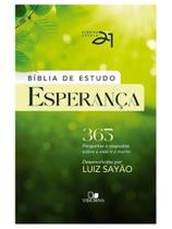Bíblia de estudo esperança - capa dura - verde luzes