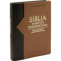 Bíblia de Estudo Esquematizada - Preto e Marrom