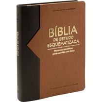 Bíblia de Estudo Esquematizada - Preto e Marrom