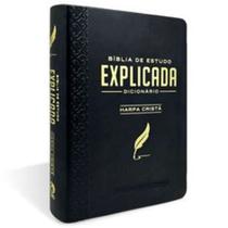Biblia de estudo explicada m - rc luxo harpa preta Biblia de estudo explicada m - rc luxo harpa preta