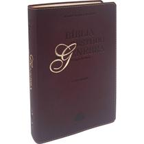 Bíblia de Estudo Genebra ARA Letra Grande Luxo Vinho