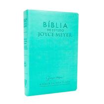 BÍBLIA DE ESTUDO JOYCE MEYER - Letra Grande AZUL TIFANY BÍBLIA DE ESTUDO JOYCE MEYER - Letra Grande AZUL TIFANY