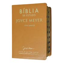 Bíblia de estudo joyce meyer letra grande nvi capa de luxo caramelo índice Bíblia de estudo joyce meyer letra grande nvi capa de luxo caramelo índice