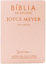 Bíblia de Estudo Joyce Meyer : NVI - Letra Grande - Capa Luxo Salmão