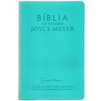 Bíblia De Estudo Joyce Meyer NVI Letra Média Azul Tifany