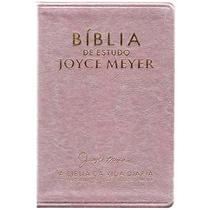 Bíblia De Estudo Joyce Meyer NVI Letra Média Capa Rosa