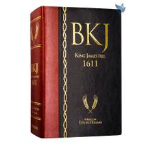 Biblia de Estudo King James 1611 Holman Cor Marrom e Preta