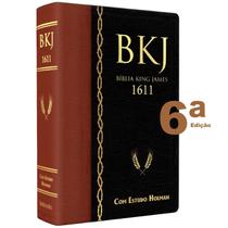Biblia de Estudo King James 1611 Holman Cor Marrom e Preta