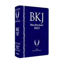 Bíblia De Estudo King James 1611 Luxo Azul Estudos Holman Bv - BV BOOKS