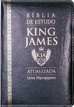Bíblia de Estudo King James Atualizada C/Zíper - Preta