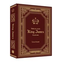 Bíblia de Estudo King James Atualizada KJA Letra Grande Capa Dura Vinho