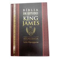 Bíblia de Estudo King James Atualizada Letra Hipergigante Capa Dura
