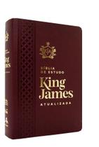 Bíblia De Estudo King James Atualizada Vinho - ART GOSPEL