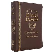 Biblia de Estudo King James Atualizada Ziper marrom - Cpp-Casa Publicadora Paulista