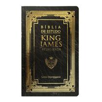Bíblia de Estudo KJA King James Atualizada Letra Hipergigante Capa Dura Gold