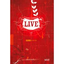 Biblia de estudo live nvi luxo estampada vermelha