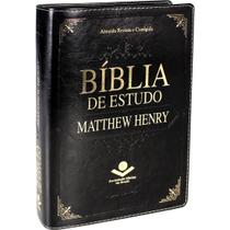 Biblia de estudo matthew henry arc capa de luxo preta com indice Biblia de estudo matthew henry arc capa de luxo preta com indice