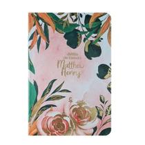 Bíblia De Estudo Matthew Henry Arc Letra Normal Capa Luxo Floral