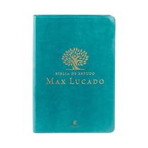 Bíblia de Estudo Max Lucado NAA Leitura Perfeita Capa Luxo Verde - THOMAS NELSON