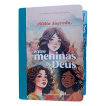 Bíblia de Estudo NTLH entre Meninas e Deus com Abas adesivas capa Meninas