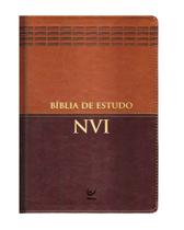 Bíblia de Estudo NVI Marrom e Caramelo 2022