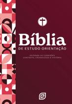 Bíblia de estudo orientação - capa red minimal - versão nvi 2001 (nova versão internacional 2001): entenda as conexões, contexto, cronologia e Bíblia de estudo orientação - capa red minimal - versão nvi 2001 (nova versão internacional 2001): entenda as conexões, contexto, cronologia e