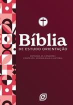Bíblia De Estudo Orientação - Capa Red Minimal - Versão Nvi 2001 (Nova Versão Internacional 2001) Sortido
