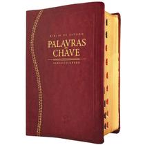 Bíblia de estudo palavras chave índice dicionário arc capa de luxo marrom Bíblia de estudo palavras chave índice dicionário arc capa de luxo marrom