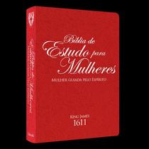 Bíblia De Estudo Para Mulheres - Bkj - Luxo - Letra Normal - Capa Vermelha - Bv Books