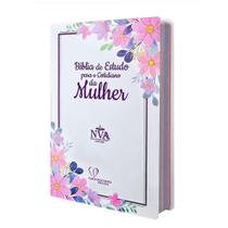 Biblia de estudo para o cotidiano da mulher nva capa dura - branca Biblia de estudo para o cotidiano da mulher nva capa dura - branca