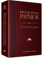 Bíblia de Estudo Patmos ARC Luxo Vinho - Editora CPAD