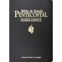 Bíblia de estudo pentecostal com harpa
