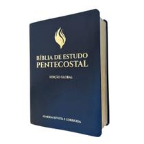 Bíblia de Estudo Pentecostal Edição Global ARC Letra Grande Capa Luxo Preta