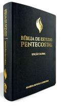Bíblia de Estudo Pentecostal Grande Luxo Preta Edição Global
