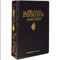 Bíblia de Estudo Pentecostal Média Luxo Harpa Cor Preta CPAD Bíblia de Estudo Pentecostal Média Luxo Harpa Cor Preta CPAD