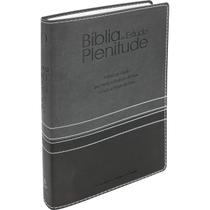 Bíblia de Estudo Plenitude ARA Letra Normal Preta e Cinza Escuro