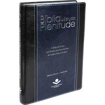 Biblia de estudo plenitude - ra - azul c/preto - sbb