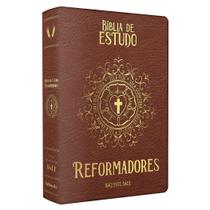 Bíblia de estudo reformadores bkj fiel 1611 - capa marrom